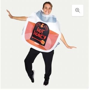 Hauntlook Hot Honey Bodysuit Funny Dress Up Halloween Costume Adult One Size NEW